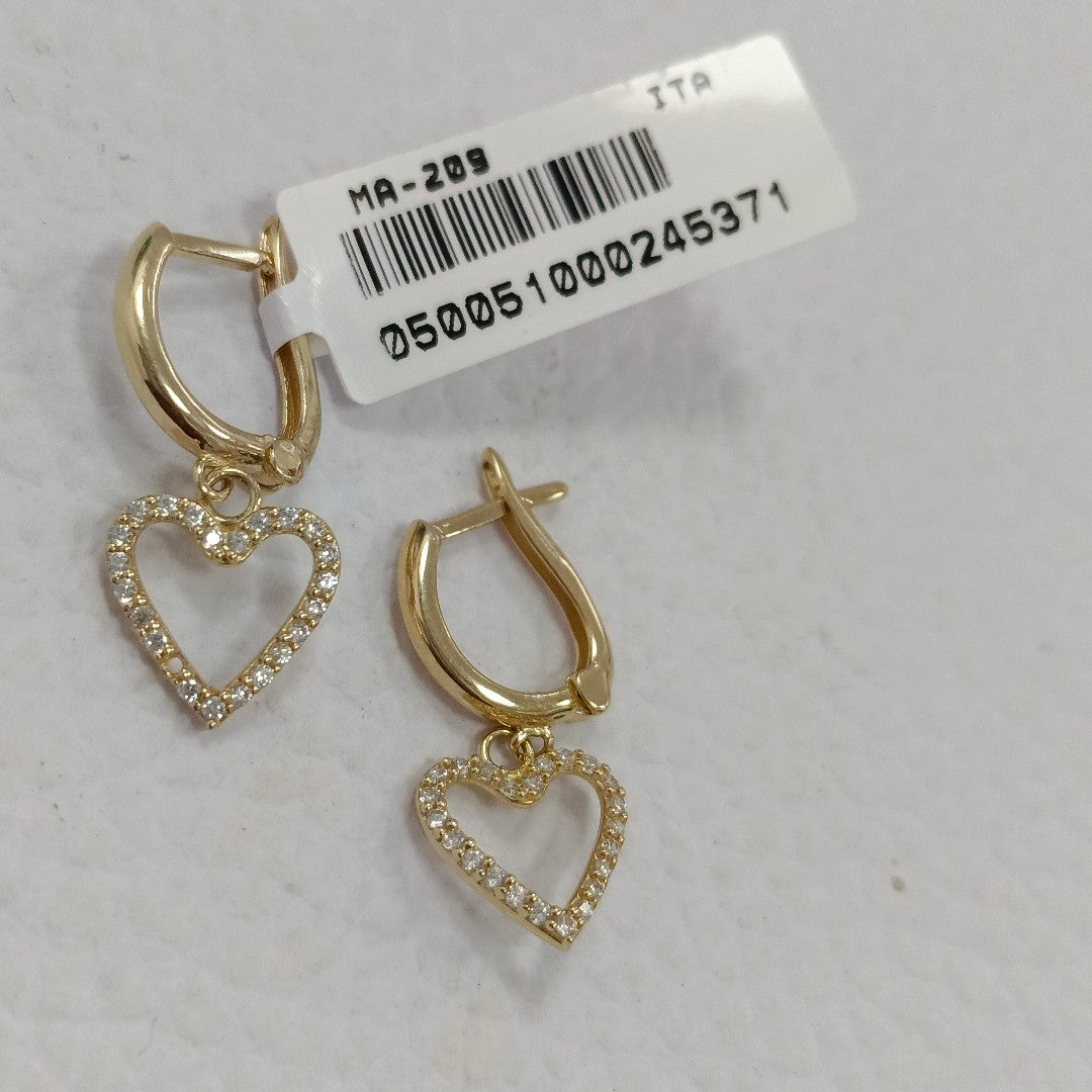 BROQUELES ORO 14K 1.9 (NUEVO)