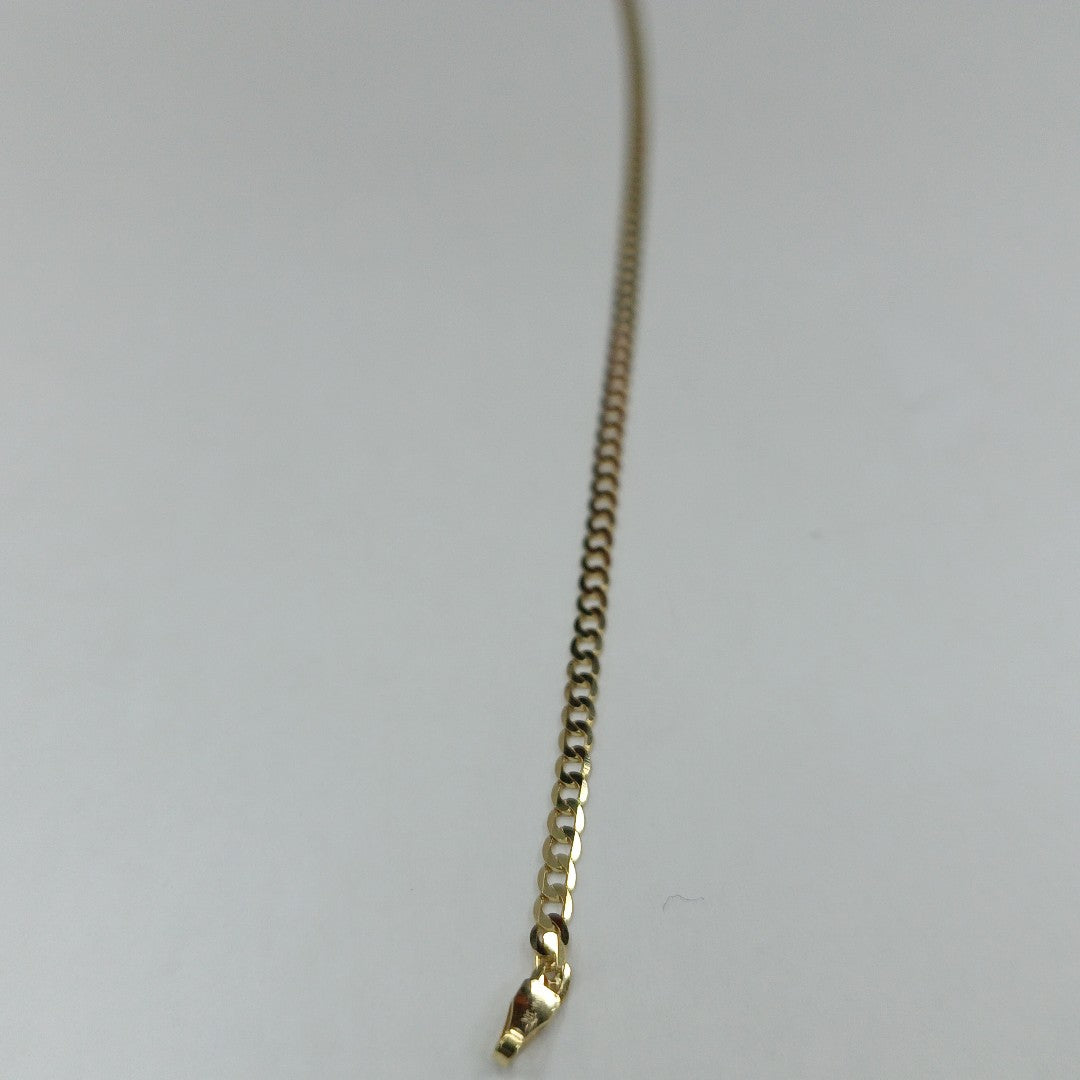 PULSERAS CABALLERO BARBADA AMARILLA ORO 14K 1.6 (NUEVO)