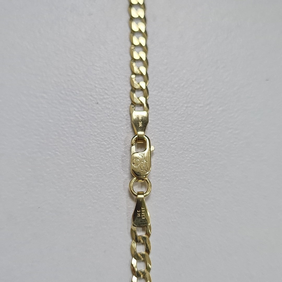 CADENAS BARBADA AMARILLA ORO 14K 6.6 (NUEVO)