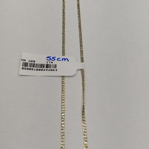 CADENAS BARBADA DIAMANTADA ORO 14K 2 (NUEVO)