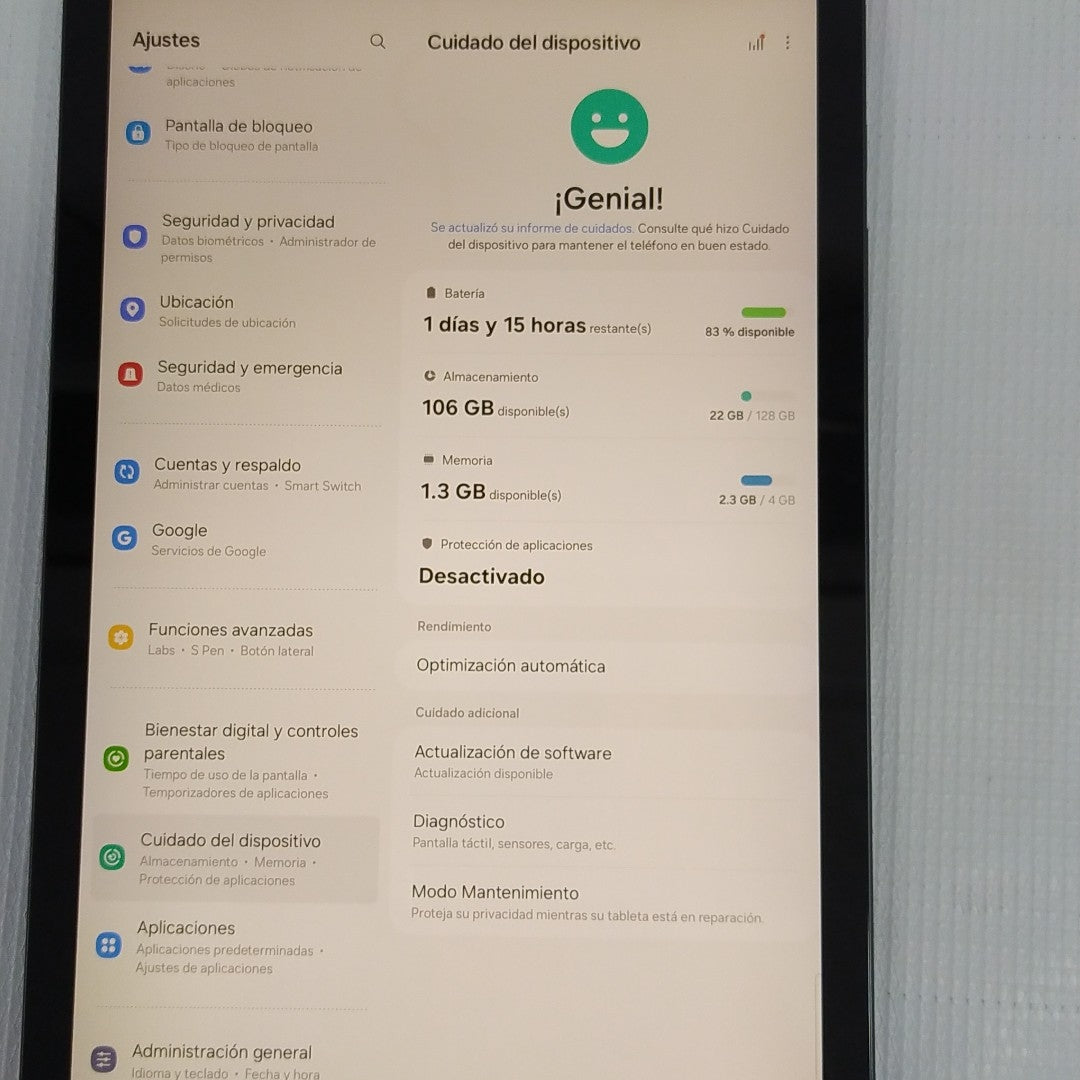 TABLETA SAMSUNG GALAXY TAB S6 LITE SM-P620 (2024) 128 GB 4 GB RAM (SEMINUEVO)