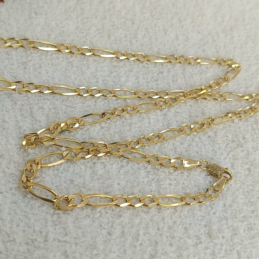 CADENAS CARTIER 3 1 AMARILLA ORO 14K 12.1 (NUEVO)