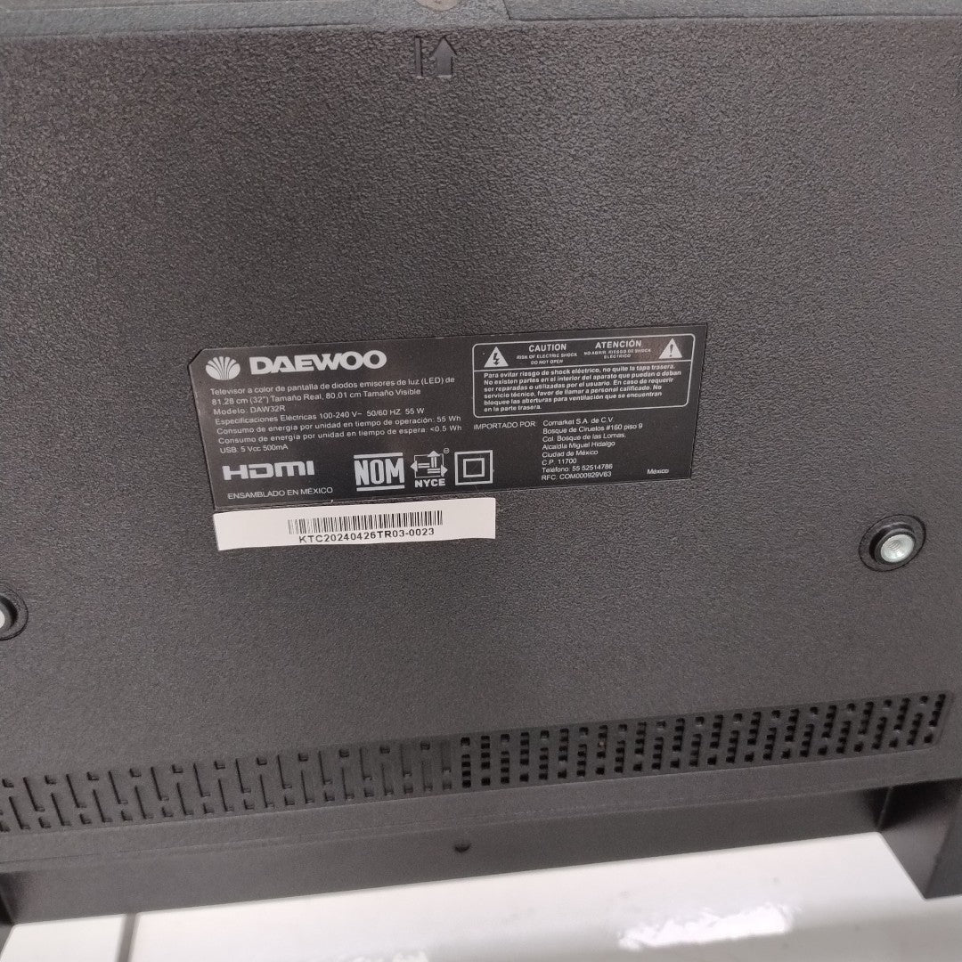 PANTALLA DAEWOO DAW32R (2024) 32" LED HD (SEMINUEVO)