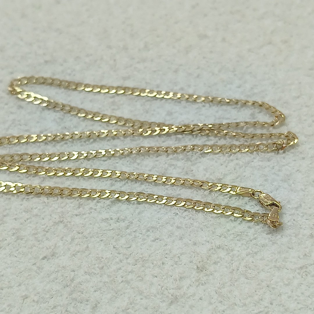 CADENAS BARBADA AMARILLA ORO 14K 8.1 (NUEVO)