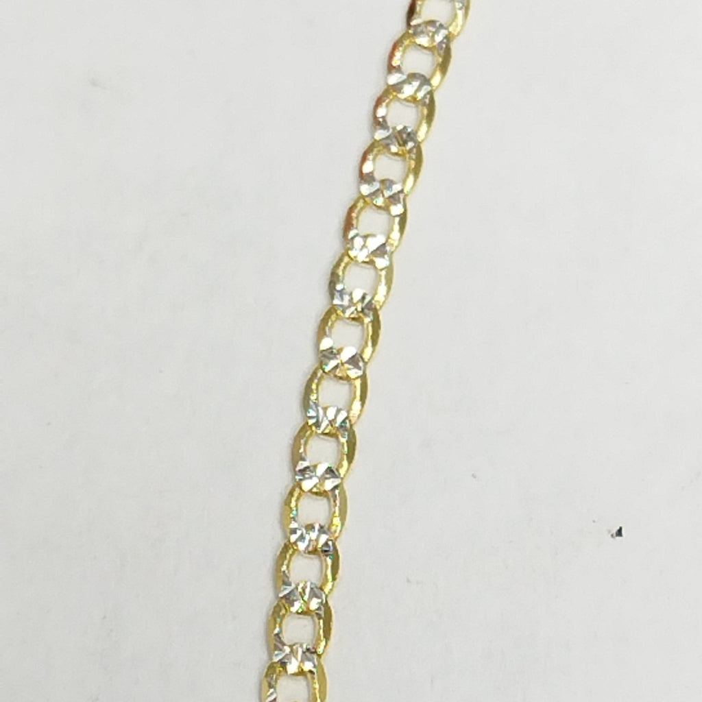 CADENAS BARBADA DIAMANTADA ORO 14K 2.3 (NUEVO)