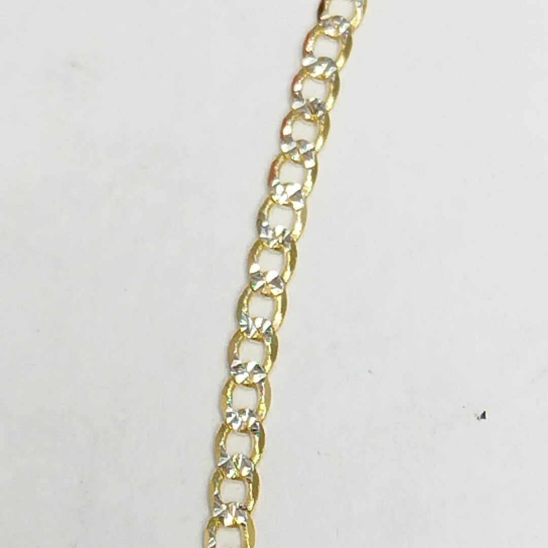 CADENAS BARBADA DIAMANTADA ORO 14K 2.3 (NUEVO)