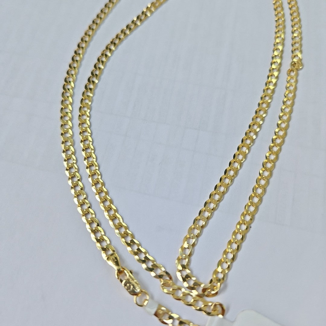 CADENAS BARBADA AMARILLA ORO 14K 8 (NUEVO)