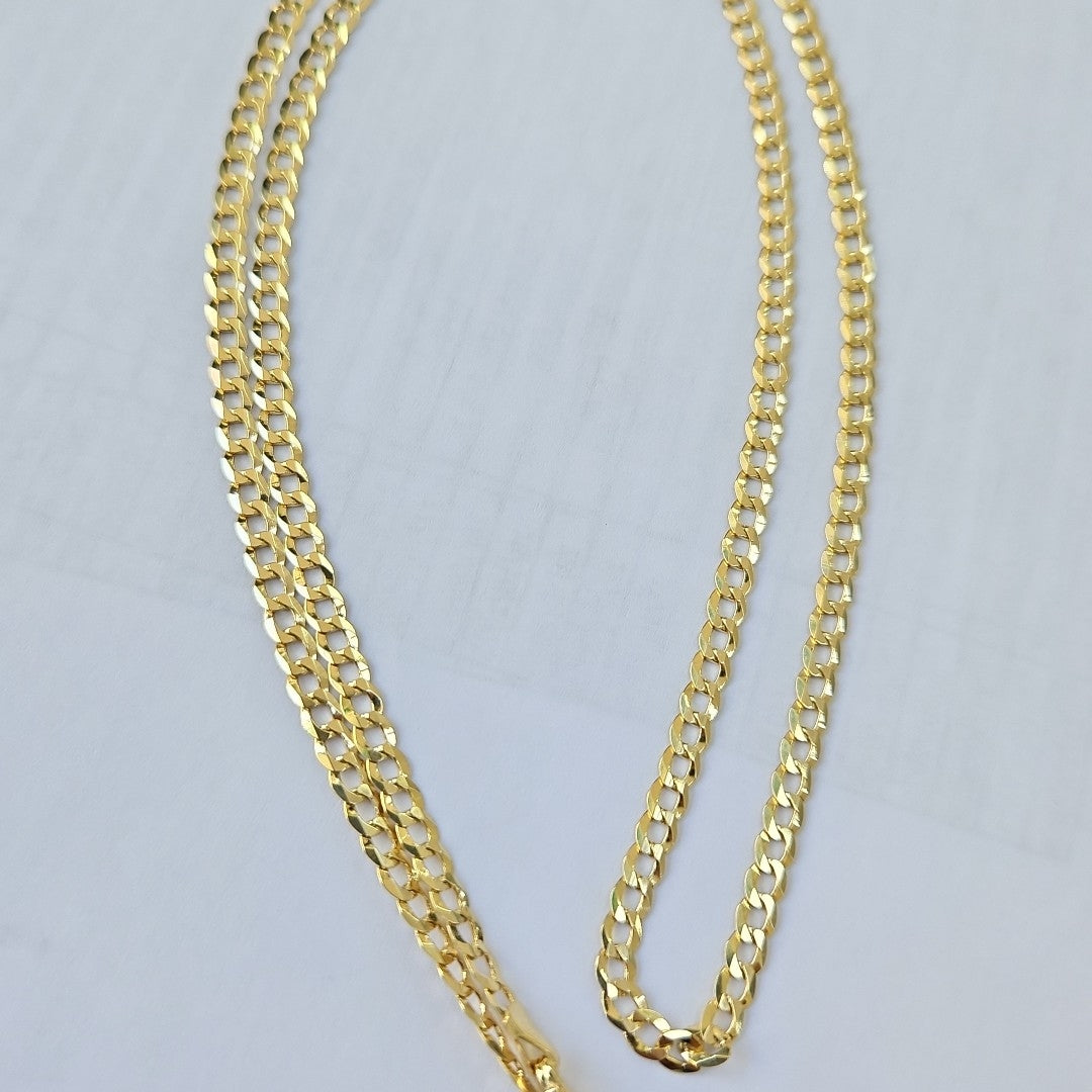 CADENAS BARBADA AMARILLA ORO 14K 6.6 (NUEVO)