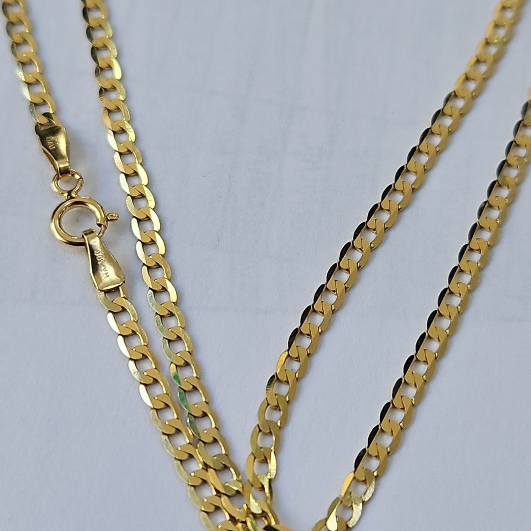 CADENAS BARBADA AMARILLA ORO 14K 4.3 (NUEVO)