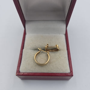 ARRACADAS PAR ORO 14 K 1,50 GRMS (SEMINUEVO)