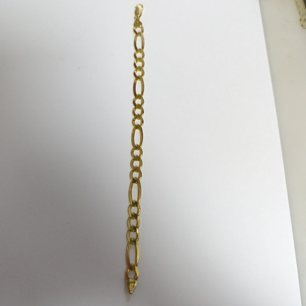 PULSERAS CABALLERO CARTIER 3 1 AMARILLA ORO 14K 14.1 (NUEVO)