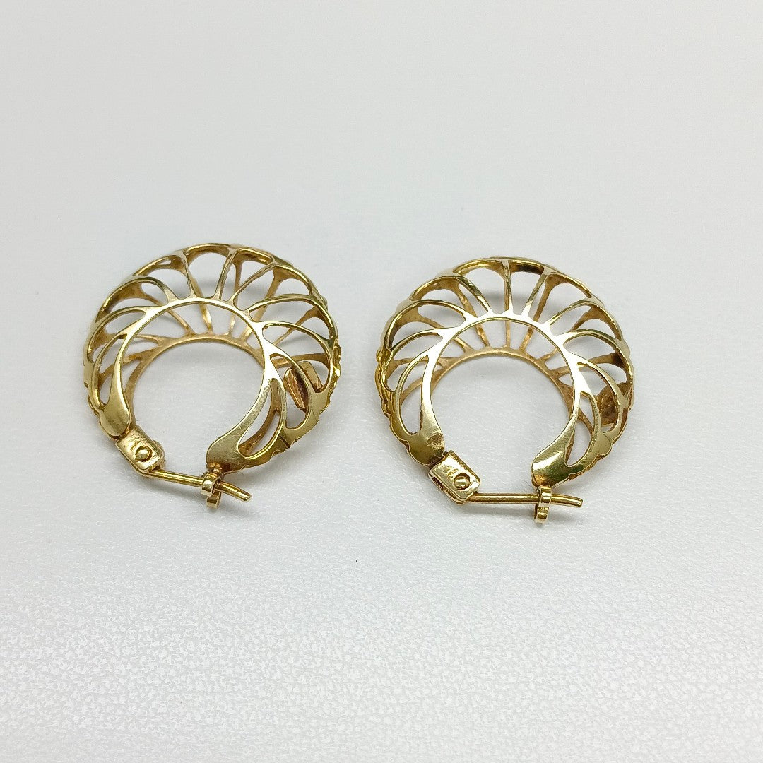 ARRACADAS PAR ORO 14 K 3,50 GRMS (SEMINUEVO)