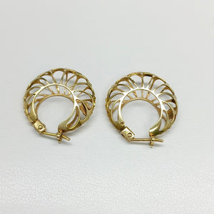 ARRACADAS PAR ORO 14 K 3,50 GRMS (SEMINUEVO)