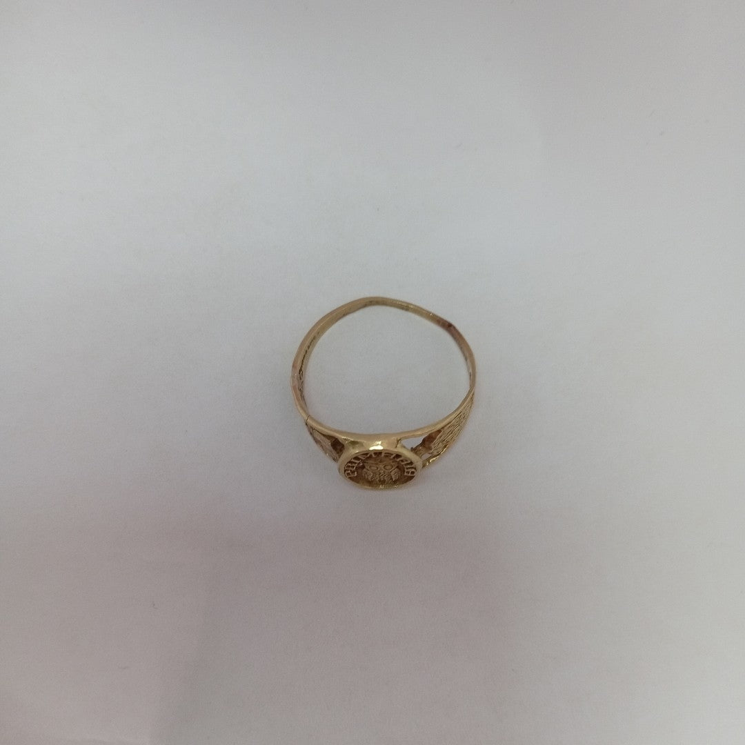 ANILLO DE GRADUACIÓN ORO 10 K 2,20 GRMS (SEMINUEVO)