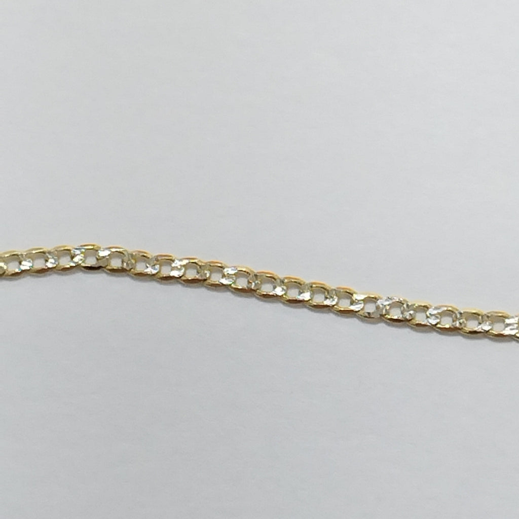 CADENAS BARBADA DIAMANTADA ORO 14K 2.3 (NUEVO)