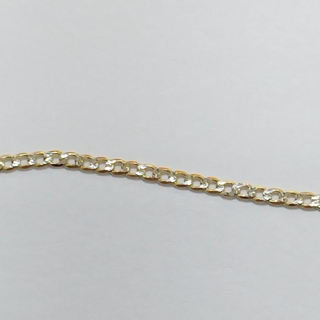 CADENAS BARBADA DIAMANTADA ORO 14K 2.3 (NUEVO)
