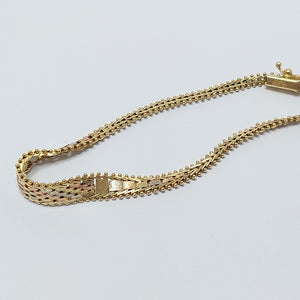 PULSERA. ORO COMBINADO. 14 K 7.9 GRMS (SEMINUEVO)