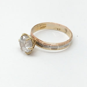 ANILLITO ORO COMBINADO 14 K 2,40 GRMS (SEMINUEVO)