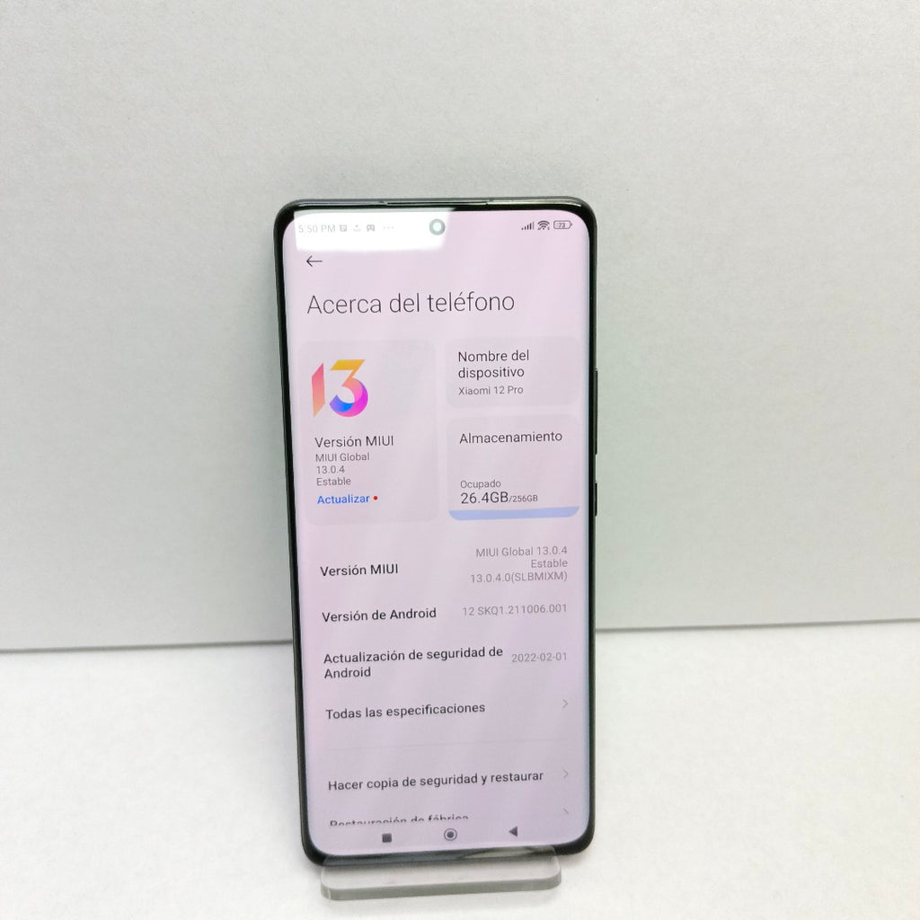 CELULAR XIAOMI 12 PRO 2201122G (2022) 256 GB 12 GB RAM (SEMINUEVO)