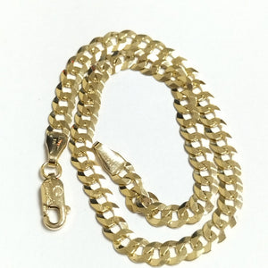 PULSERAS CABALLERO BARBADA AMARILLA ORO 14K 4.8 (NUEVO)