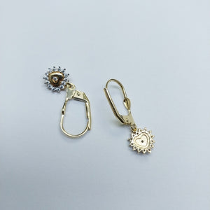 BROQUELES ORO 14K 2.1 (NUEVO)