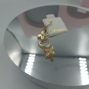 BROQUELES ORO 14K 3.2 (NUEVO)