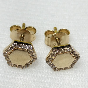BROQUELES ORO 14K 1.4 (NUEVO)