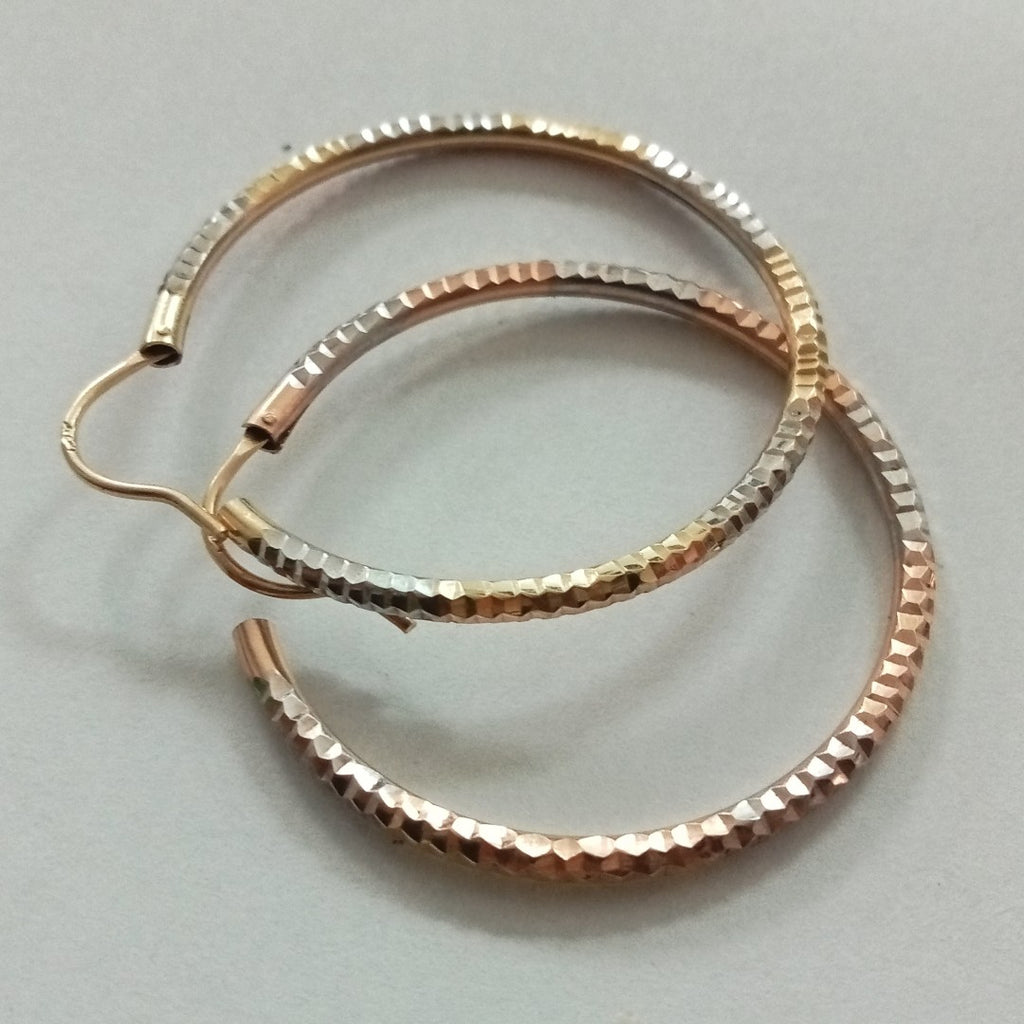 ARRACADAS PAR. ORO, ORO COMBINADO. 10 K 2.9 GRMS (SEMINUEVO)
