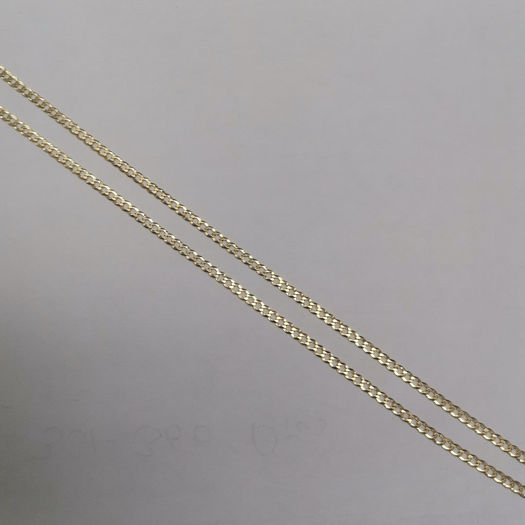 CADENAS BARBADA AMARILLA ORO 14K 7.7 (NUEVO)