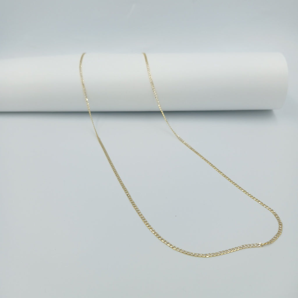 CADENAS BARBADA DIAMANTADA ORO 14K 2.1 (NUEVO)