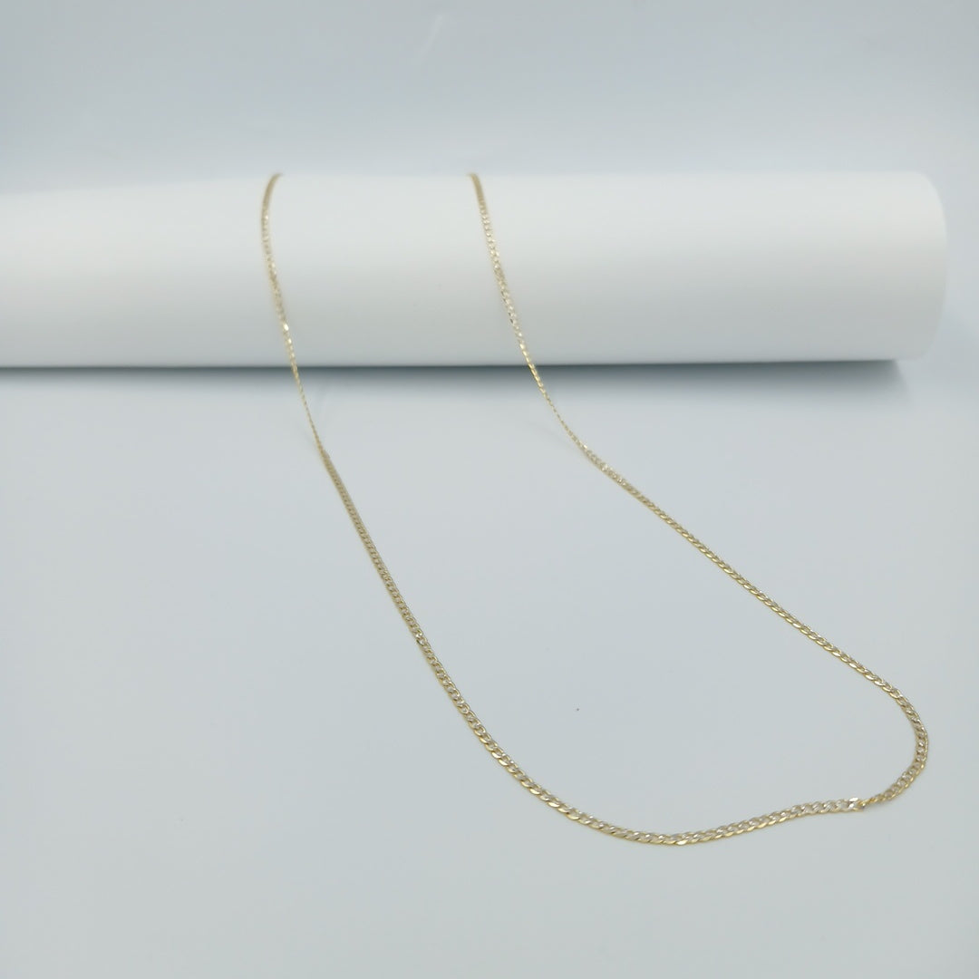 CADENAS BARBADA DIAMANTADA ORO 14K 2.1 (NUEVO)