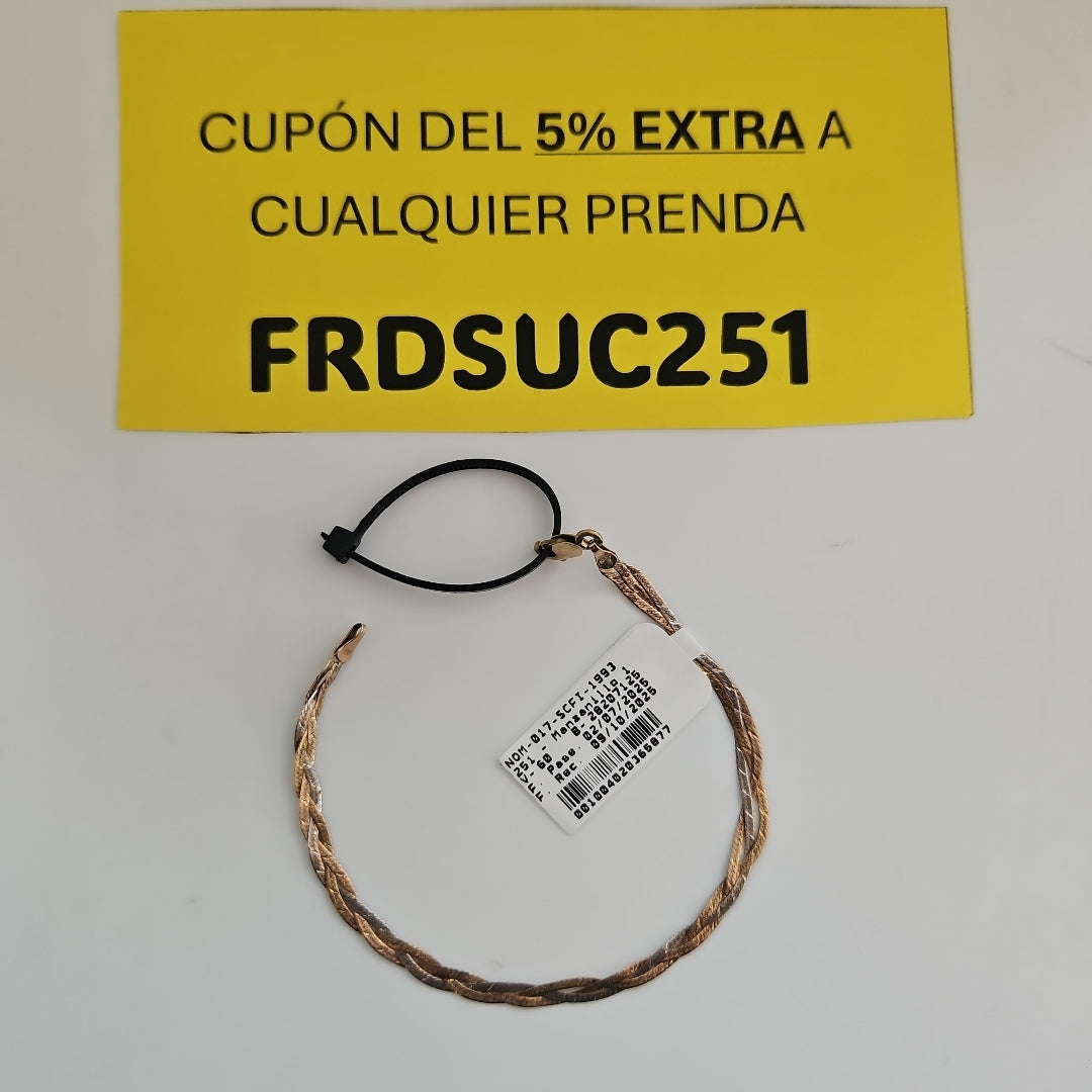 PULSERA. ORO, ORO COMBINADO. 10 K 1.9 GRMS (SEMINUEVO)
