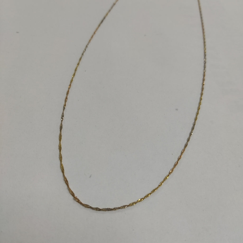 CADENA ORO,ORO COMBINADO 14 K 1,30 GRMS (SEMINUEVO)
