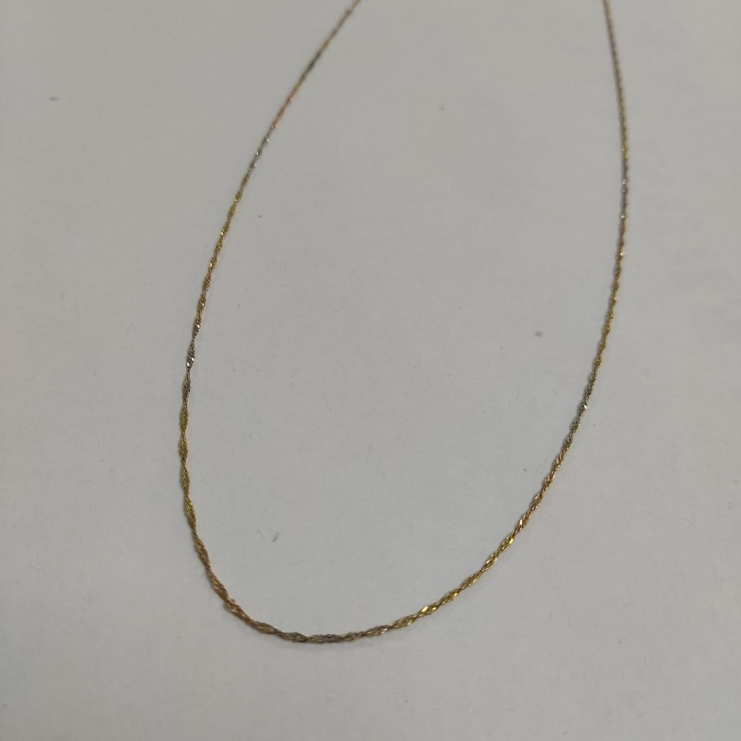 CADENA ORO,ORO COMBINADO 14 K 1,30 GRMS (SEMINUEVO)