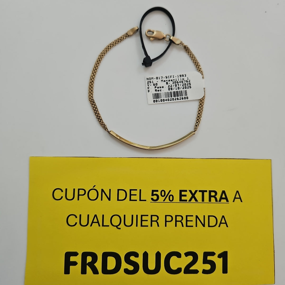 ESCLAVA. ORO. 10 K 2.7 GRMS (SEMINUEVO)
