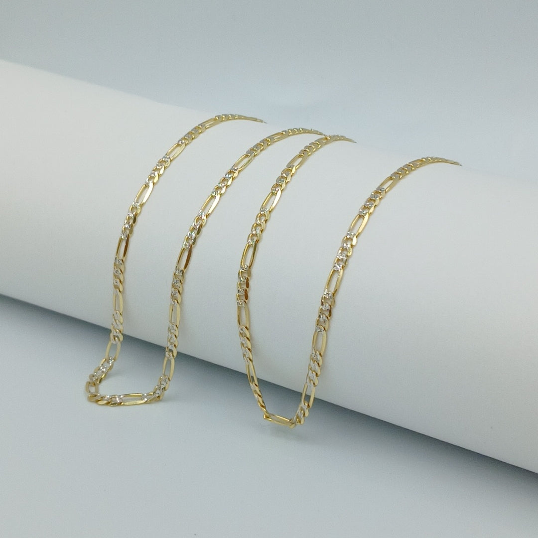CADENAS CARTIER 3 1 DIAMANTADA ORO 14K 5.1 (NUEVO)