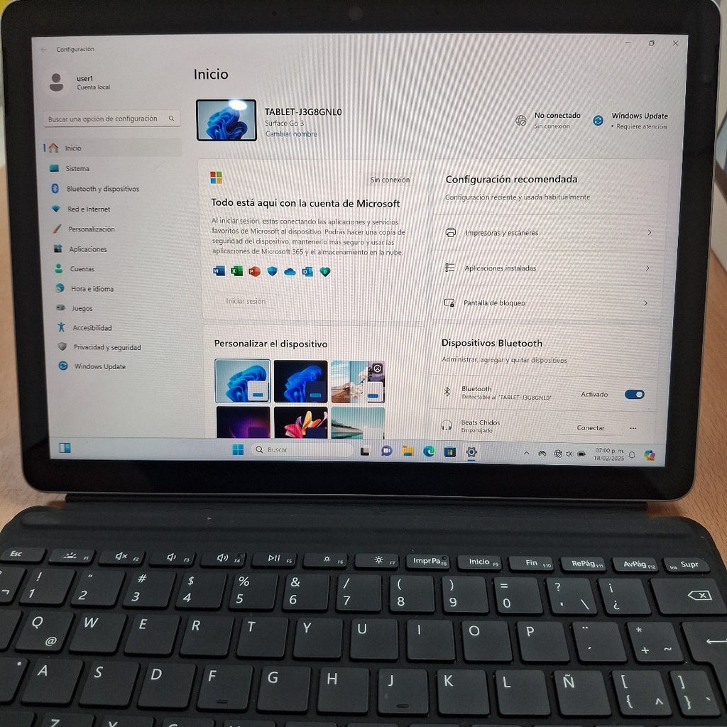 TABLETA MICROSOFT SURFACE GO 3 1901 (2 EN 2) (2022) 128 GB SSD 8 GB RAM (SEMINUEVO)