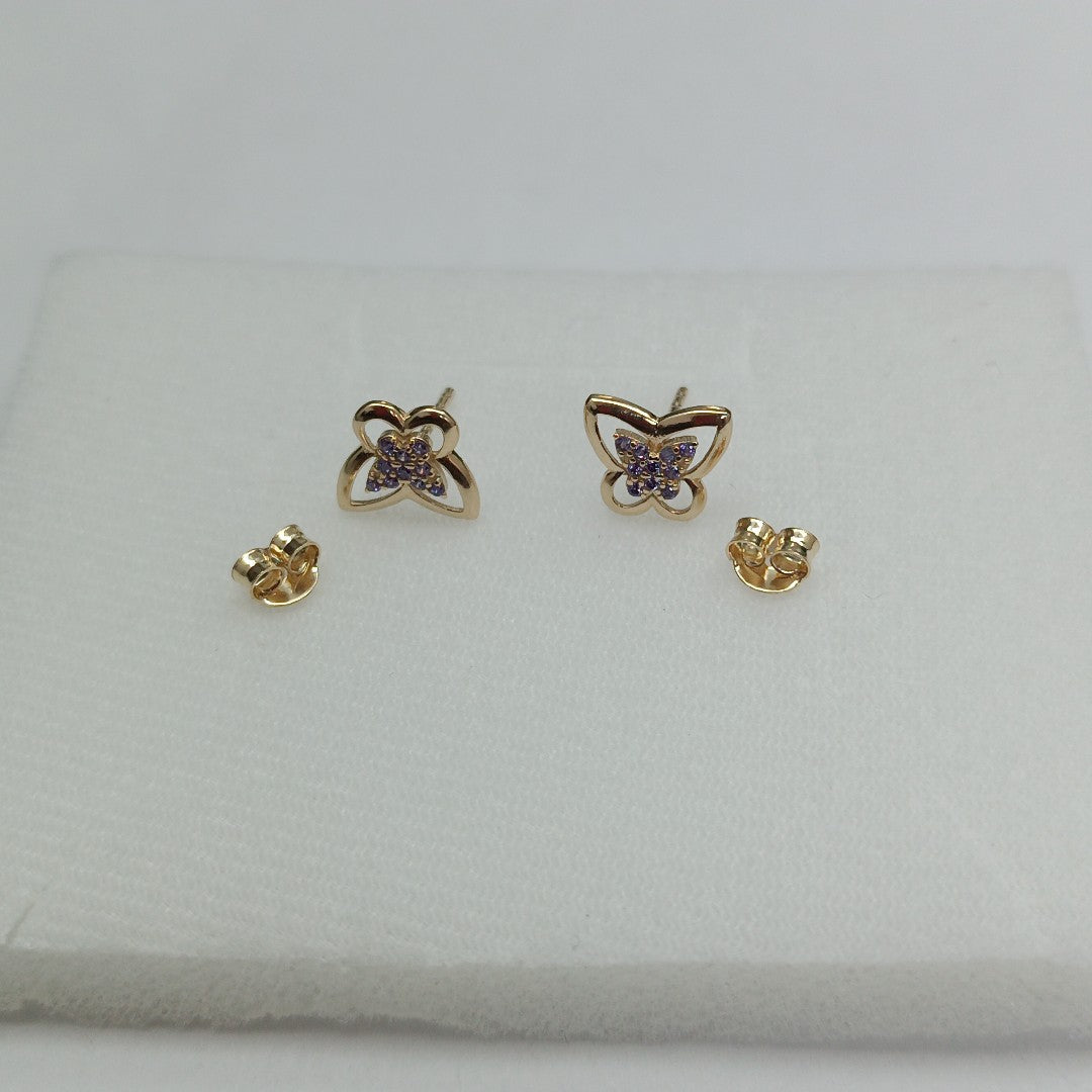 BROQUELES ORO 14K 1.4 (NUEVO)