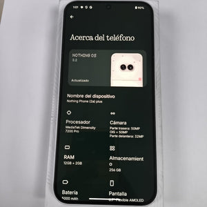 CELULAR NOTHING PHONE(2A) PLUS A142P (2024) 128 GB 12 GB RAM (SEMINUEVO)