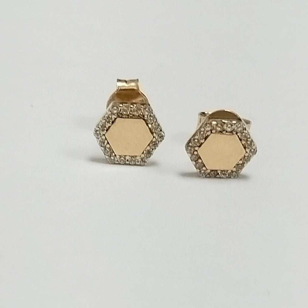 BROQUELES ORO 14K 1.5 (NUEVO)