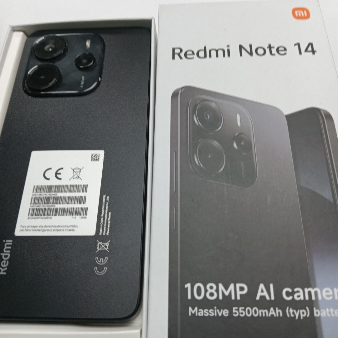 CELULAR XIAOMI REDMI NOTE 14 24117RN76L (2025) 128 GB 6 GB RAM (SEMINUEVO)