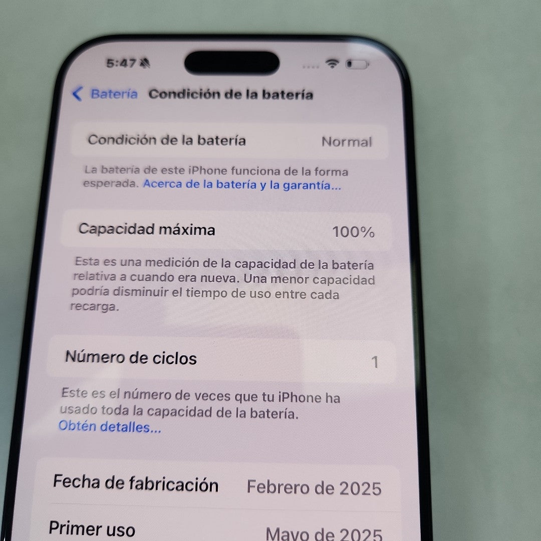 CELULAR APPLE IPHONE 16 PRO MAX A3295 (2024) 256 GB 8 GB RAM (SEMINUEVO)