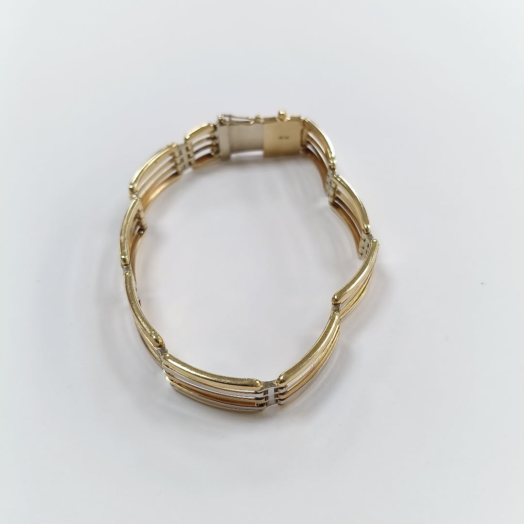 PULSERAS CABALLERO ORO 14K 18.2 (NUEVO)