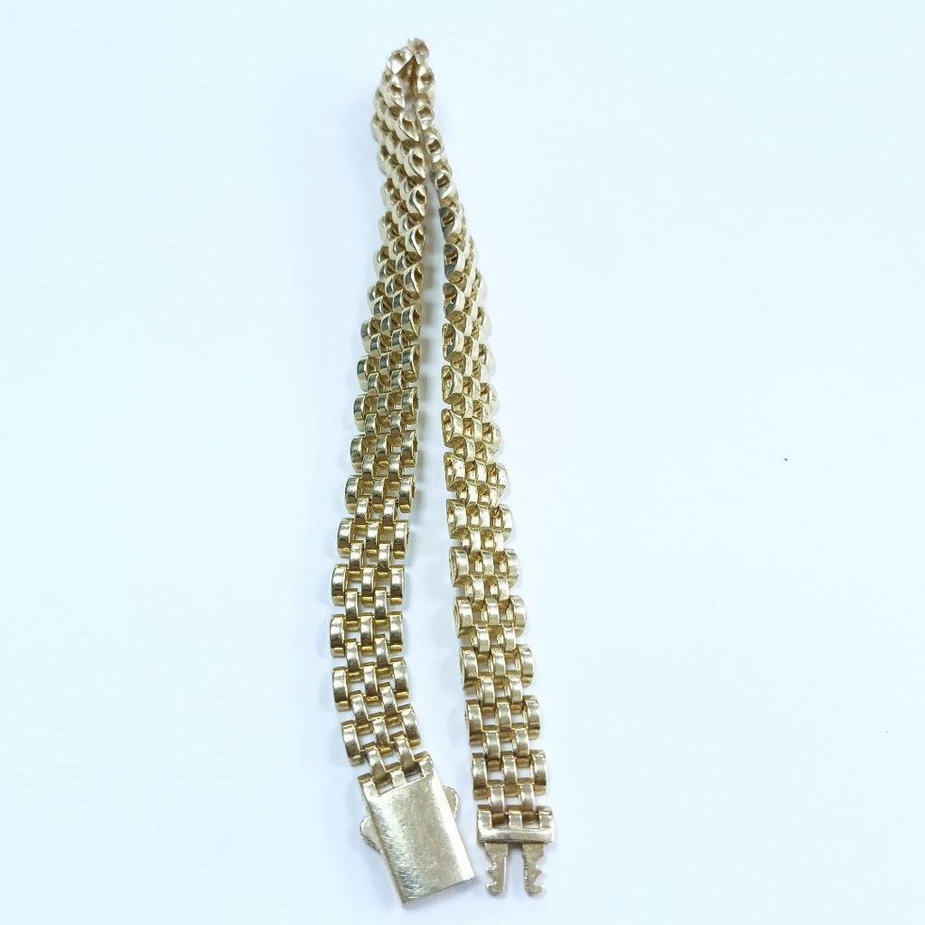 PULSERAS CABALLERO ORO 14K 18.1 (NUEVO)