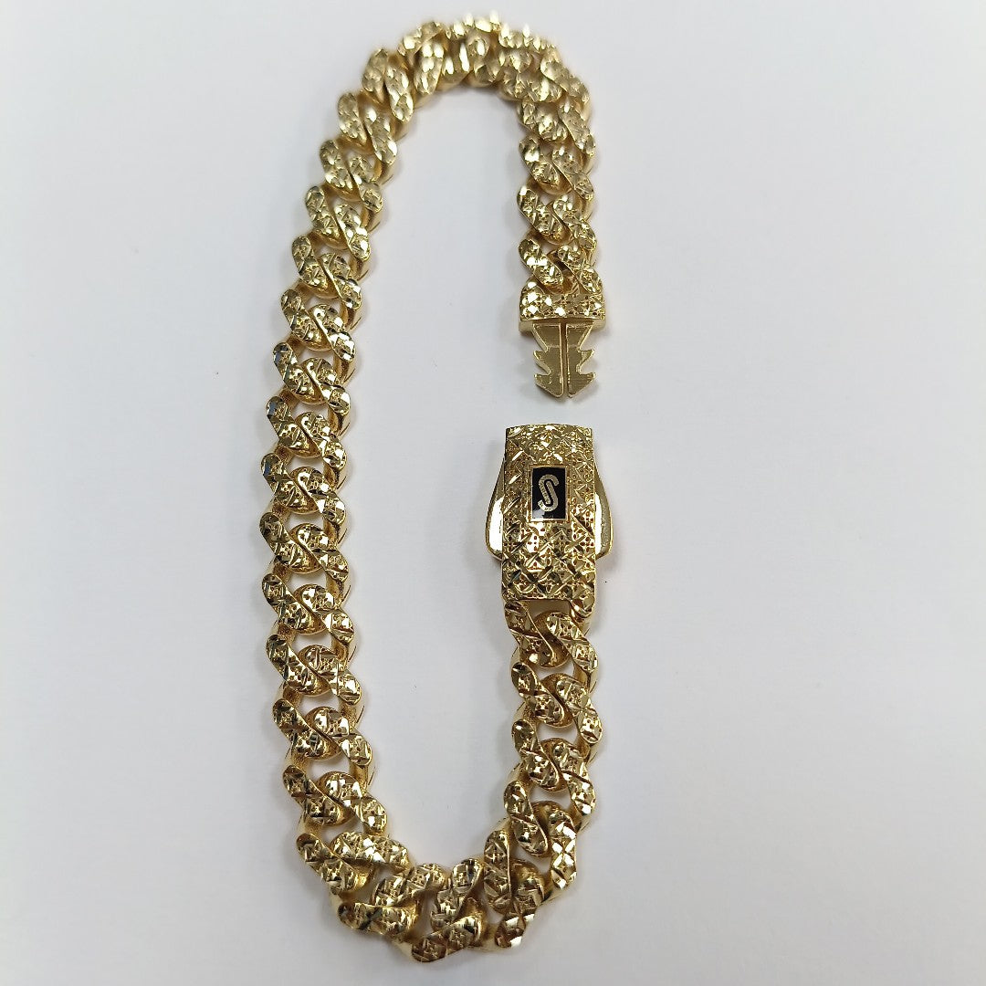 PULSERA MONACO ORO 14K 9.6 (NUEVO)