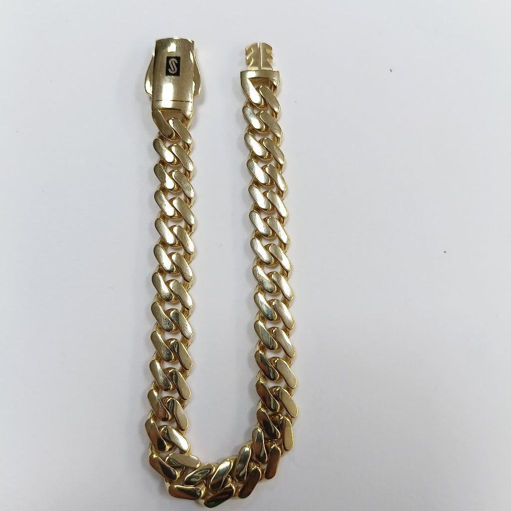 PULSERA CABALLERO MONACO ORO 14K 13.1 (NUEVO)