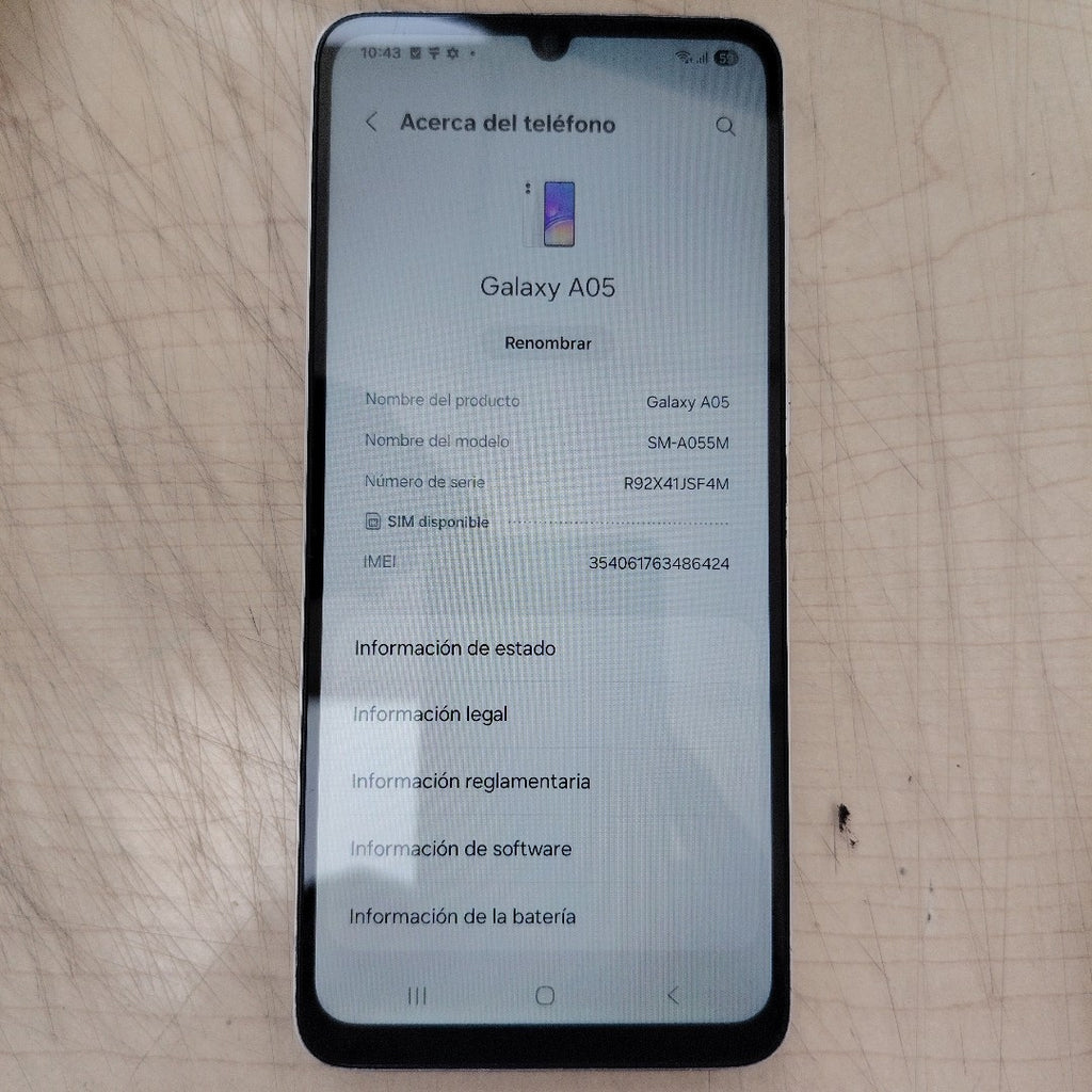 CELULAR SAMSUNG GALAXY A05 SM-A055M (2023) 64 GB 4 GB RAM (SEMINUEVO)