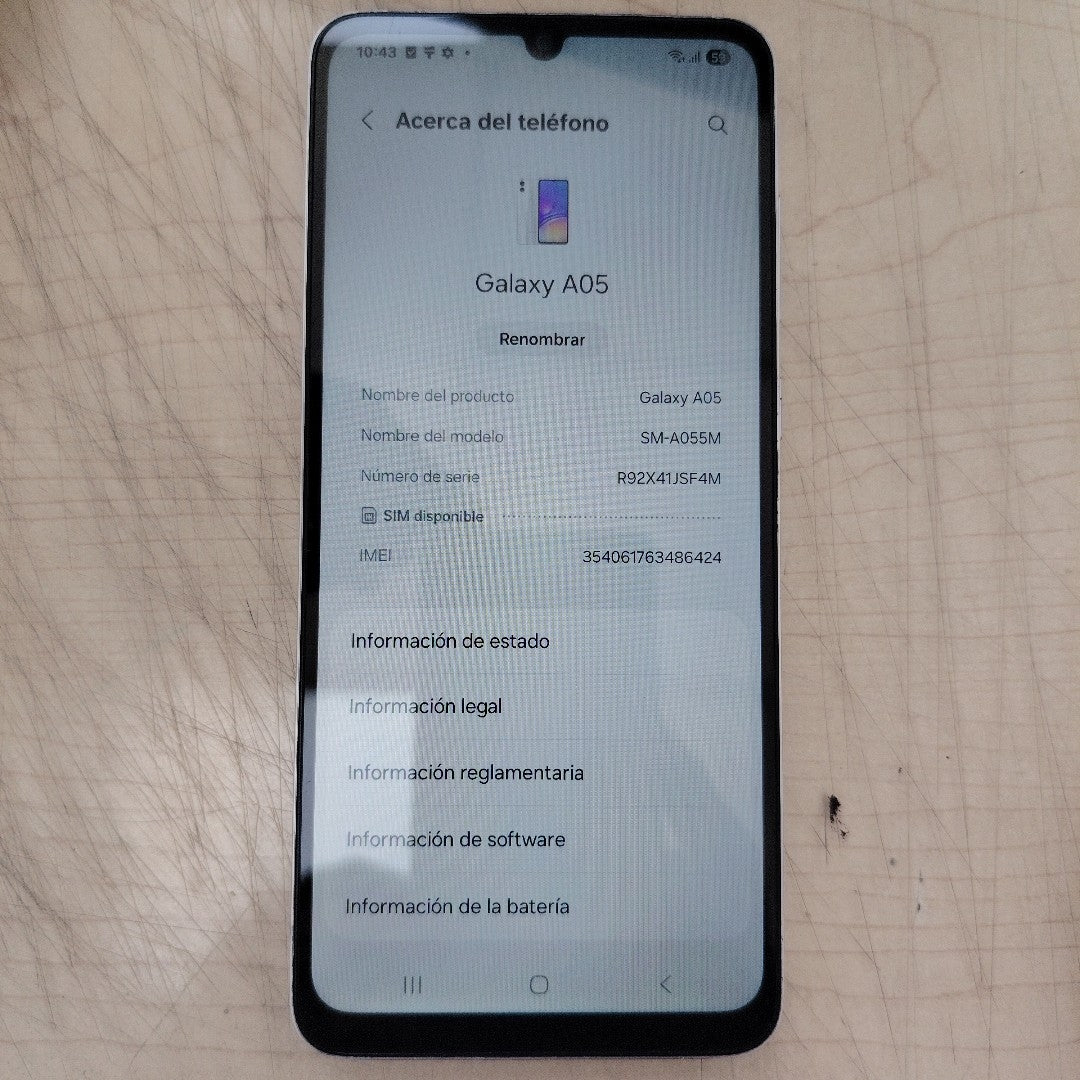 CELULAR SAMSUNG GALAXY A05 SM-A055M (2023) 64 GB 4 GB RAM (SEMINUEVO)