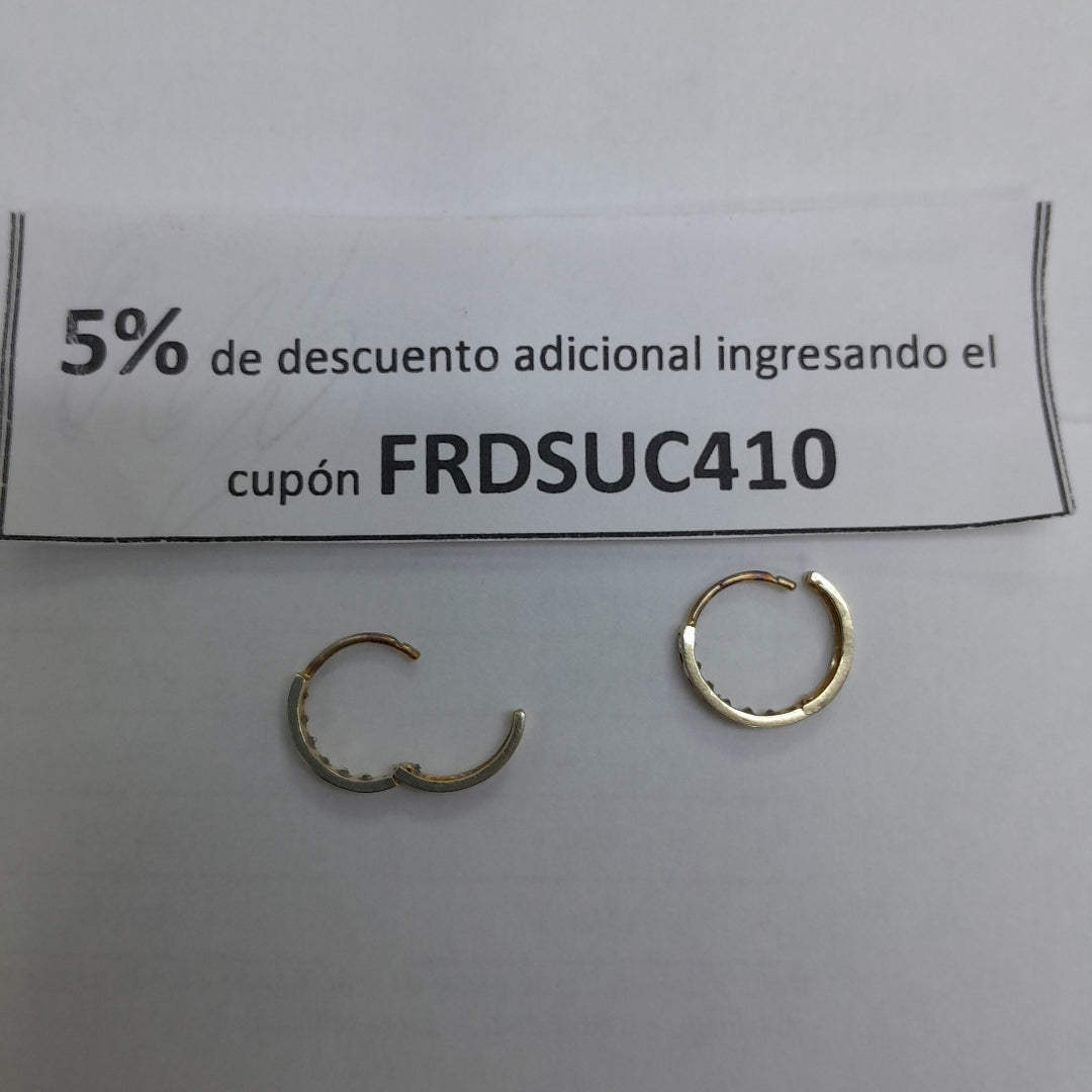 ARRACADAS PAR. ORO. 10 K 0.8 GRMS (SEMINUEVO)