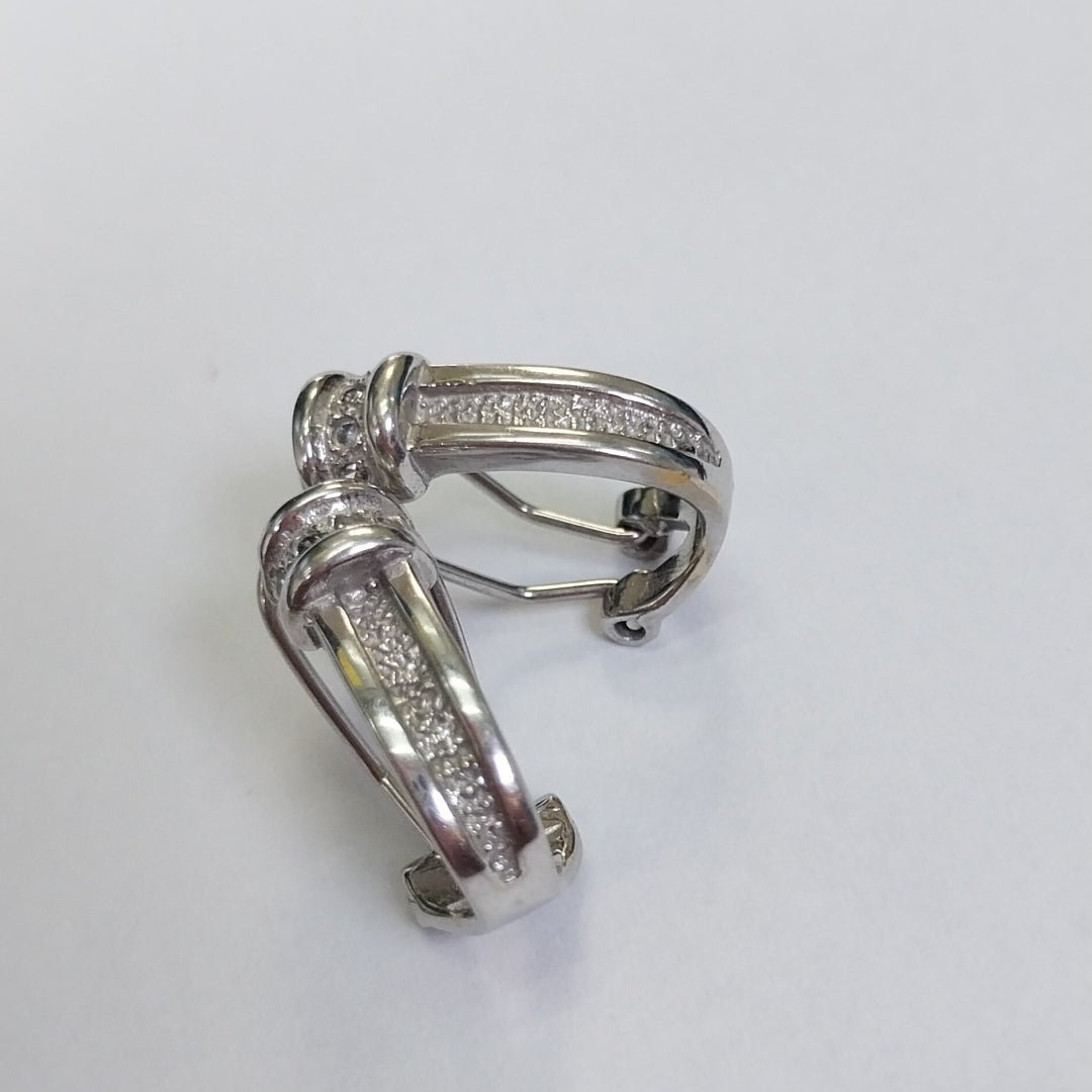 ARETES PAR. ORO, ORO BLANCO. 14 K 5 GRMS (SEMINUEVO)